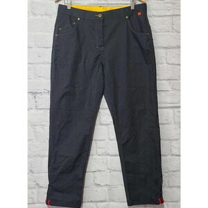 Timeless Elements McDonalds Employee Work Pants Size 8/30 Black Yellow Pockets